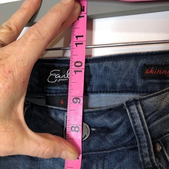 Earl Jeans Embroidered Skinny Ankle Jeans Boho - Picture 9 of 13